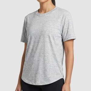 CALIA by Carrie Underwood Heather Light Gray Crewneck Tee